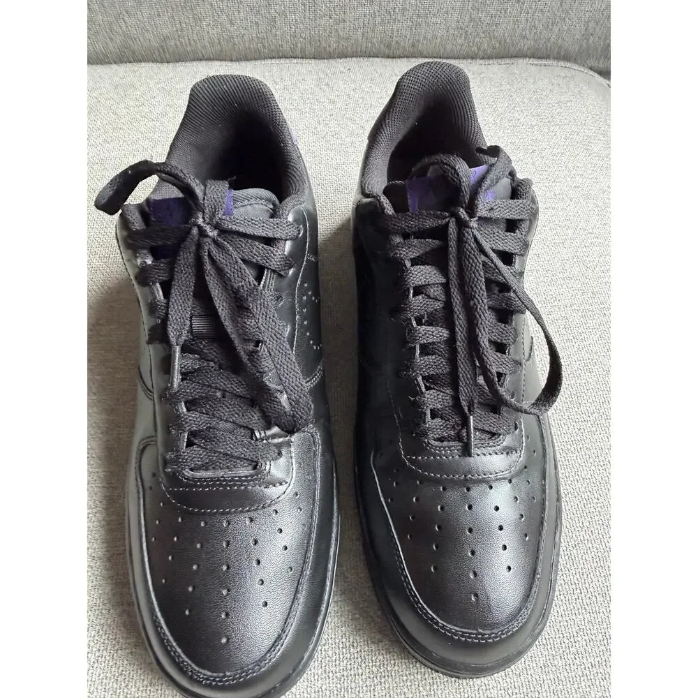 Nike Air Force 1 '07 Leather Black Ink Sneaker 315122-028 Men's 10